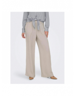 Pantalon fluide ample divya beige femme - JDY