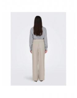 Pantalon fluide ample divya beige femme - JDY