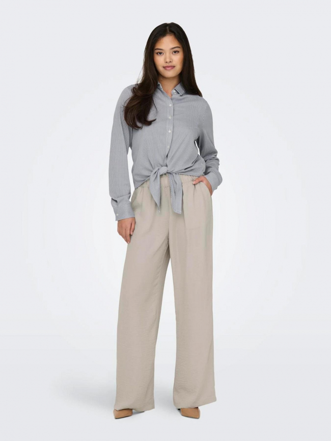 Pantalon fluide ample divya beige femme - JDY