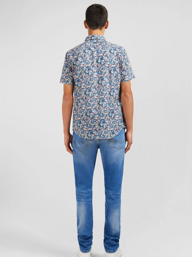 Chemise slim manche courte multicolore homme - Eden Park