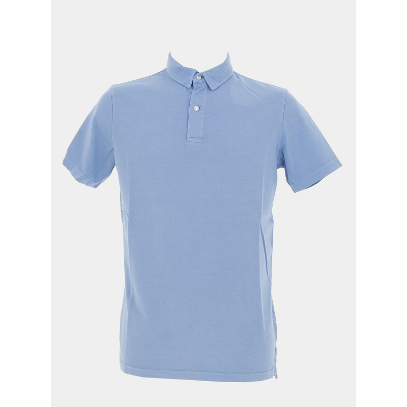 Polo uni jersey bleu homme - Superdry