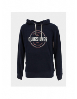 Sweat à capuche circle logo bleu marine homme - Quiksilver