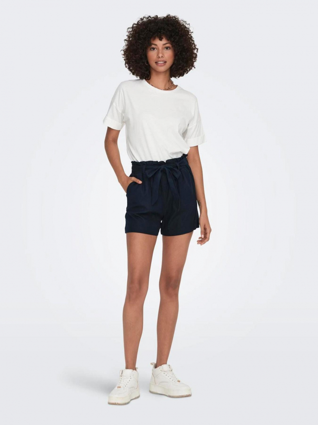 Short linen bleu marine femme - JDY