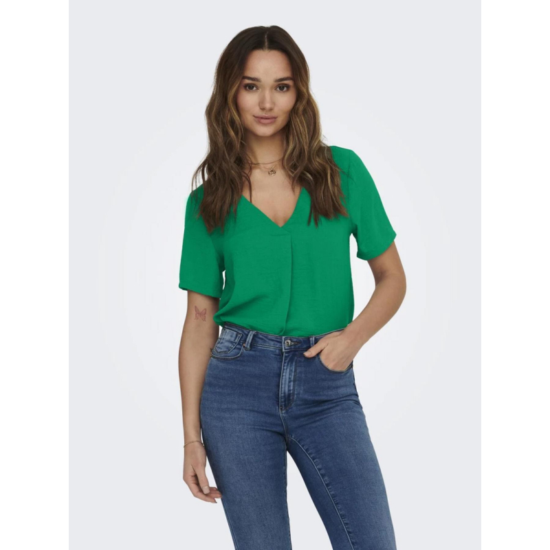 Blouse manches 3/4 dyvia vert femme - JDY