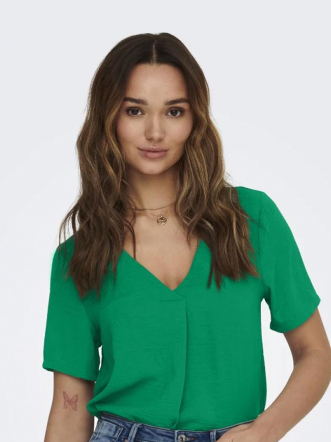 Blouse manches 3/4 dyvia vert femme - JDY