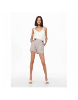 Short taille haute geggo beige femme - JDY