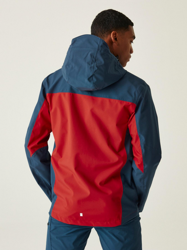 Veste imperméable outdoor birchdale rouge bleu homme - Regatta