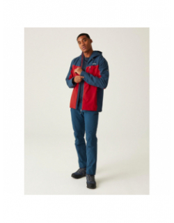 Veste imperméable outdoor birchdale rouge bleu homme - Regatta