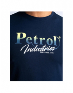 T-shirt logo dégradé bleu marine homme - Petrol Industries