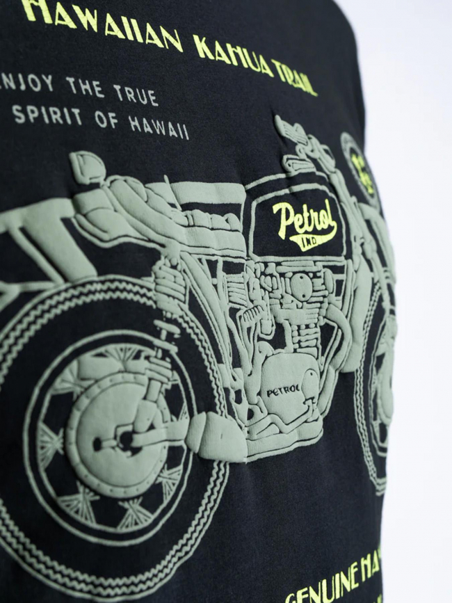 T-shirt hawaiian kahua trail noir homme - Petrol Industries