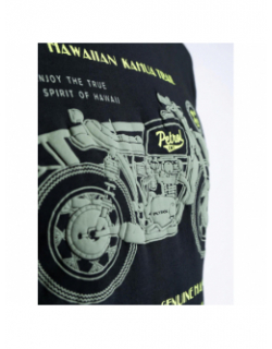 T-shirt hawaiian kahua trail noir homme - Petrol Industries