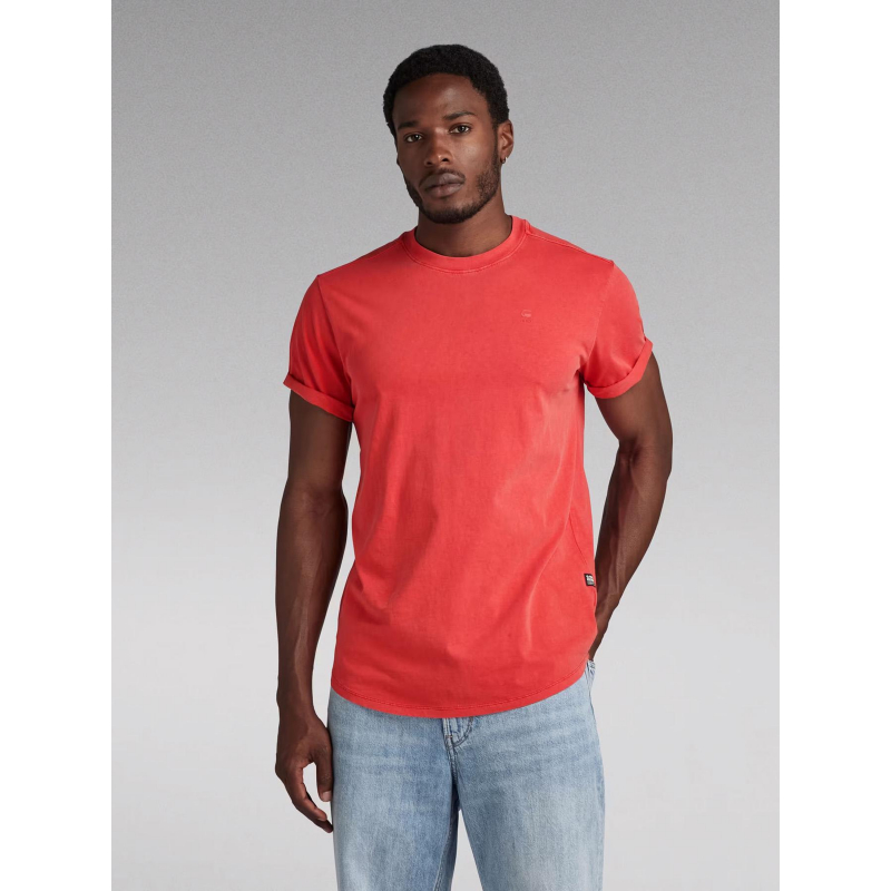 T-shirt uni lash rouge homme - G Star