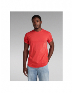 T-shirt uni lash rouge homme - G Star