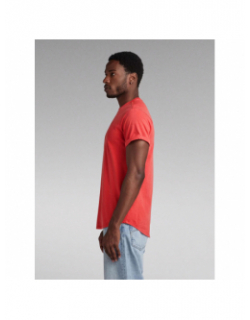 T-shirt uni lash rouge homme - G Star