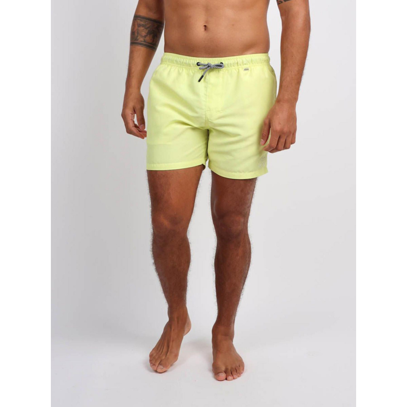 Short de bain uni valens jaune homme - Oxbow