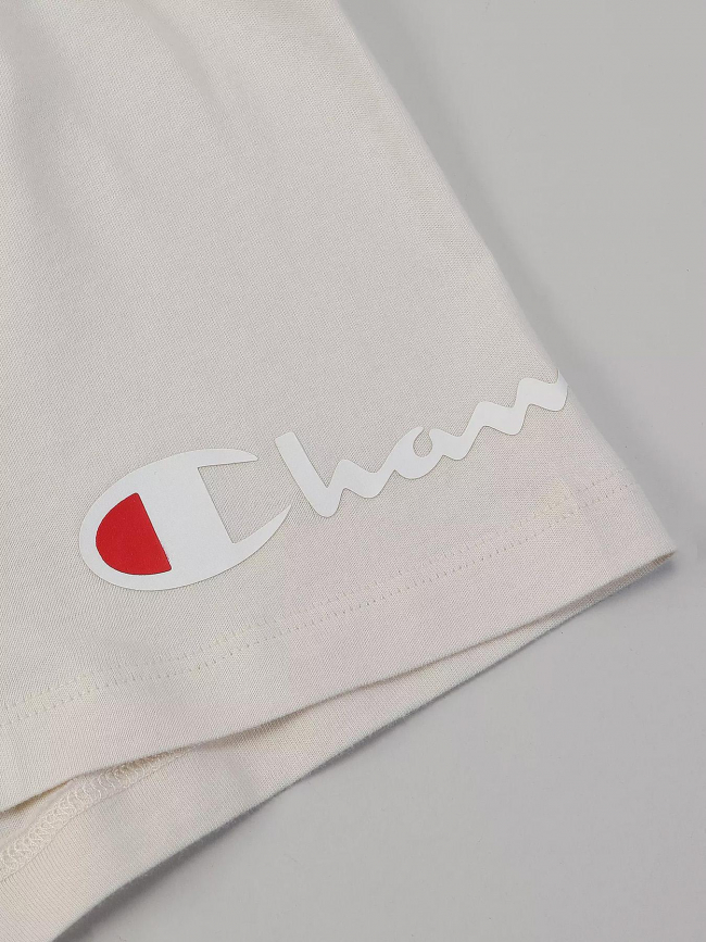 Short court logo beige fille - Champion