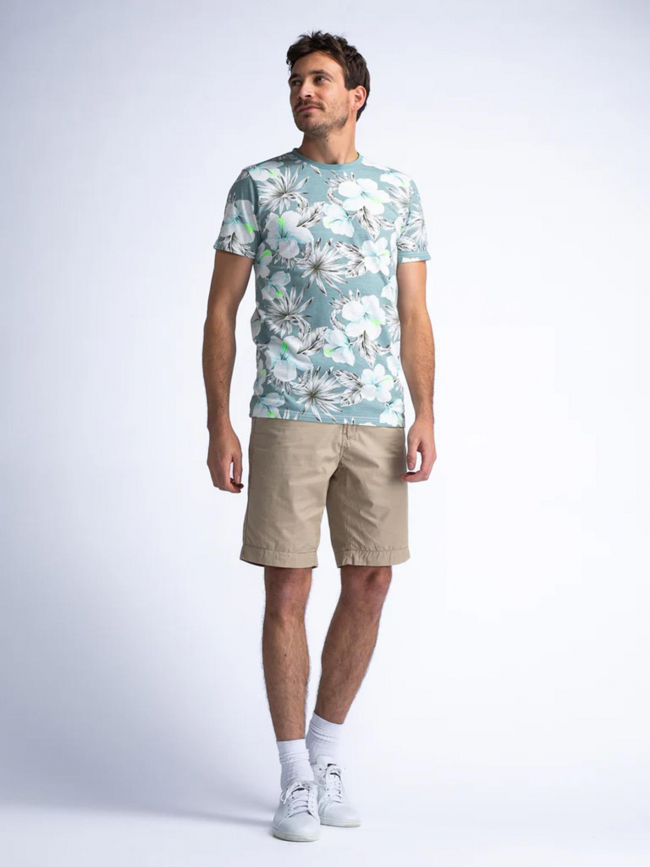 T-shirt ss aop imprimé floral bleu homme - Petrol Industries