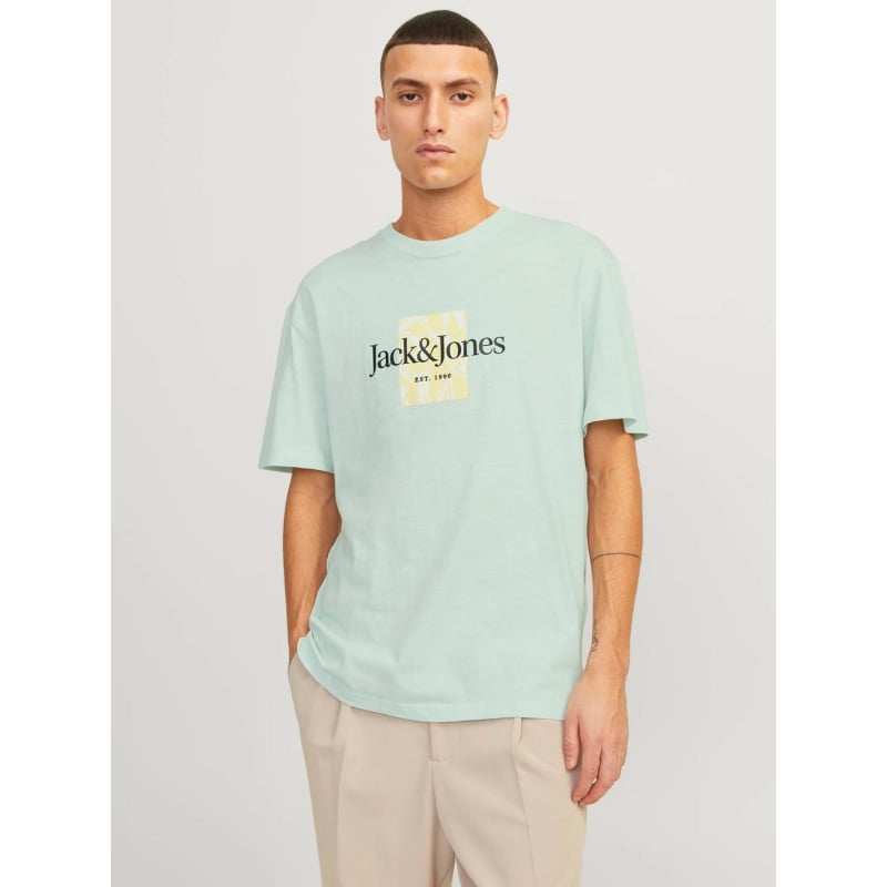 T-shirt jorlafayette branding bleu homme - Jack & Jones