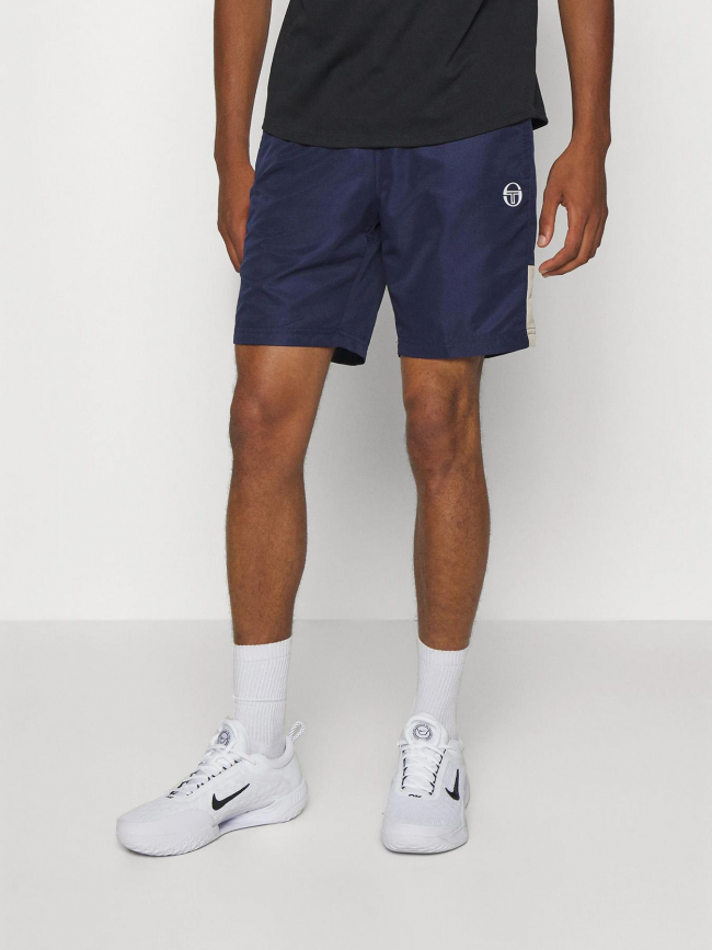 Short de sport vebita blanc bleu homme - Sergio Tacchini