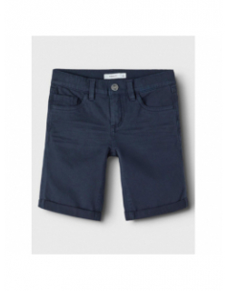 Short slim sofus bleu marine garçon - Name It