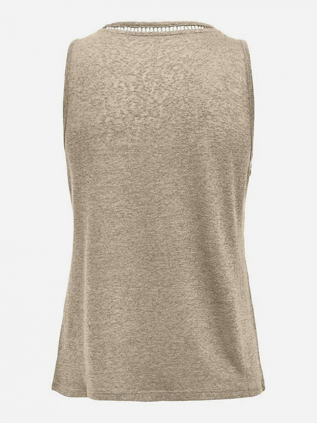 Débardeur penny beige femme - Only