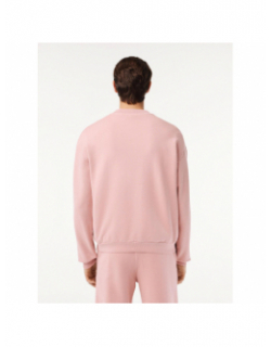 Sweatshirt effet vieillit rose homme - Lacoste