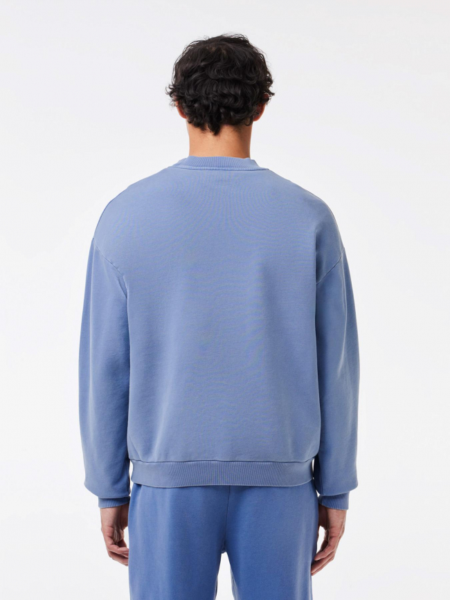 Sweatshirt effet vieillit bleu homme - Lacoste