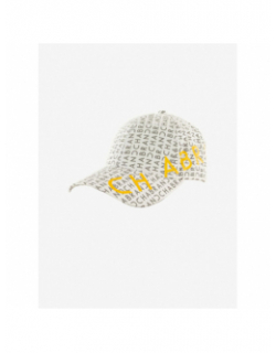 Casquette logo freedom blanc jaune homme - Chabrand