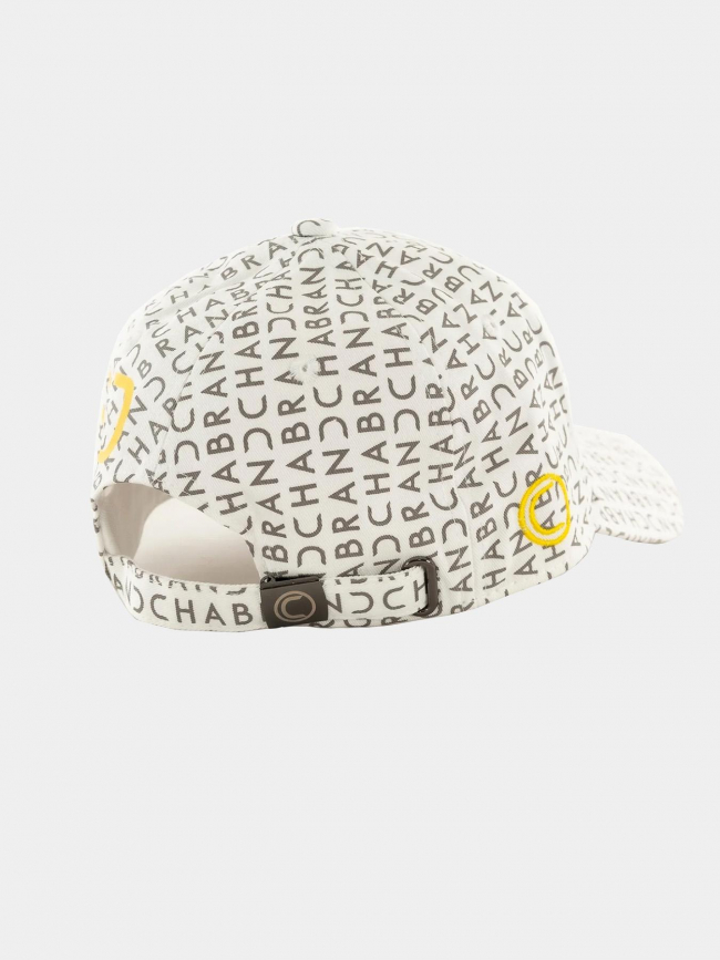 Casquette logo freedom blanc jaune homme - Chabrand