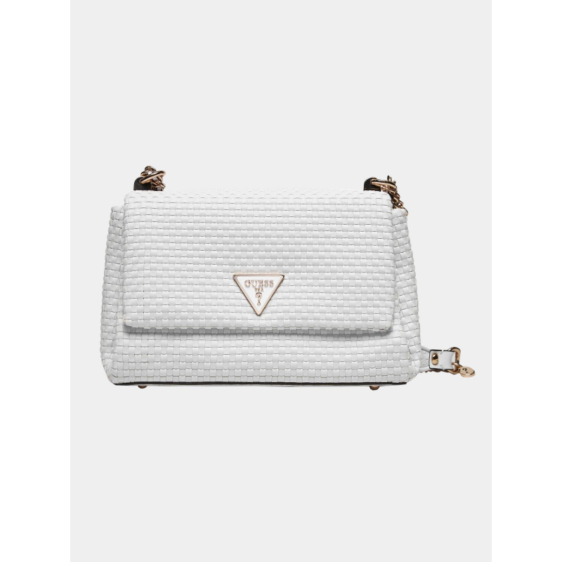 Sac bandoulière emelda top blanc femme - Guess