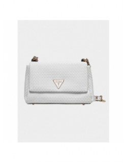 Sac bandoulière emelda top blanc femme - Guess