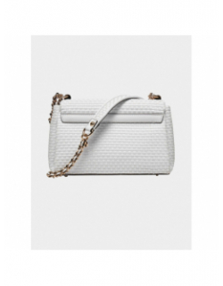 Sac bandoulière emelda top blanc femme - Guess