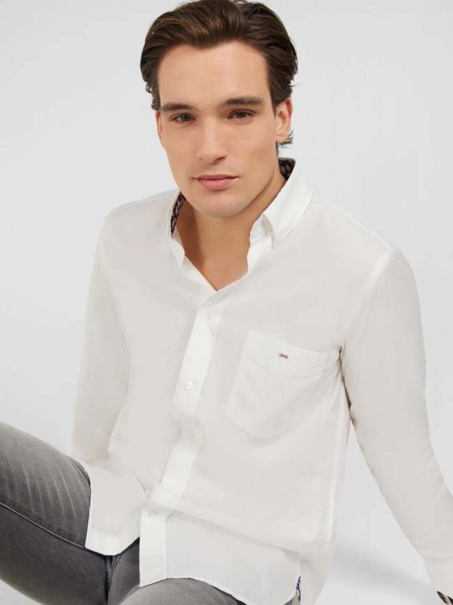 Chemise regular zodiaco blanc homme - Eden Park