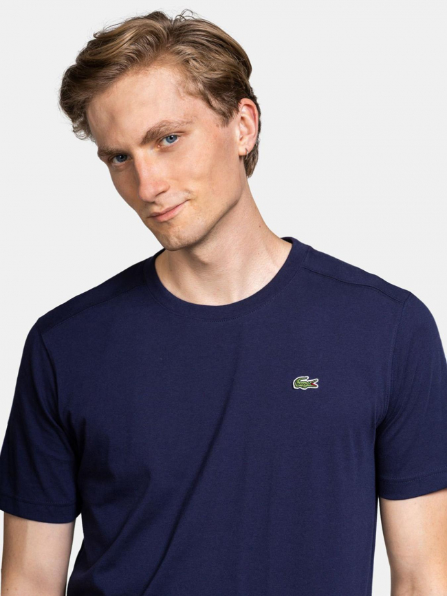 T-shirt uni core performance bleu marine homme - Lacoste