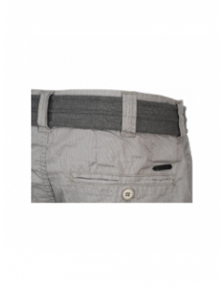 Bermuda sytro 3 ceinture intégrée gris homme - Teddy Smith