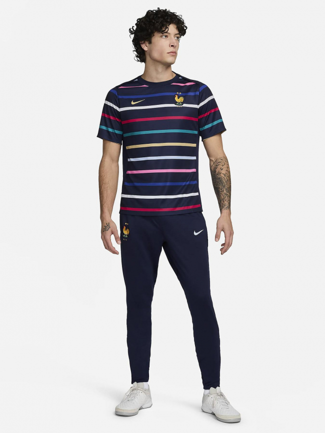 Maillot football avant match france bleu marine homme - Nike