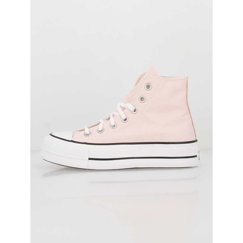 Converse plateforme chuck taylor all star lift rose - Converse