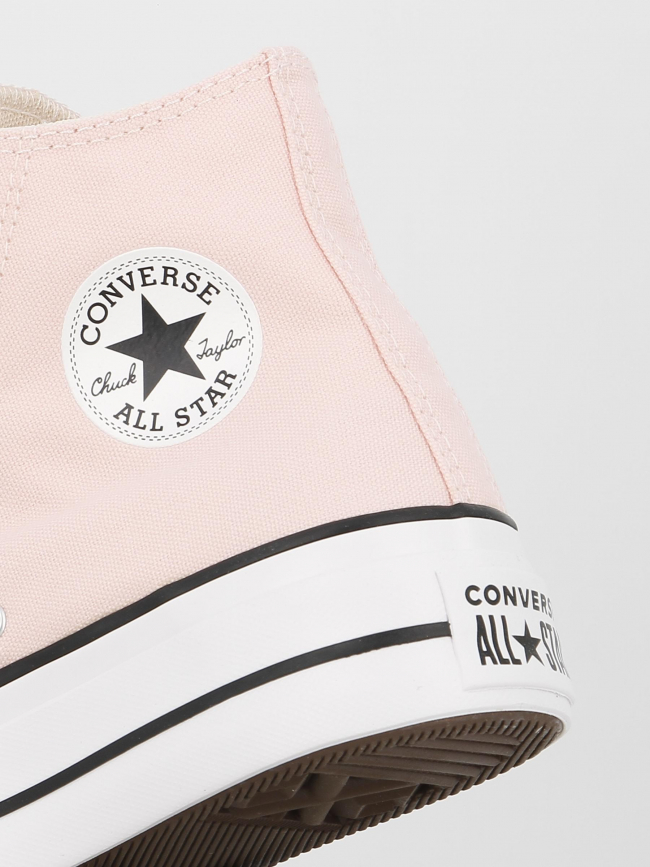 Converse plateforme chuck taylor all star lift rose - Converse