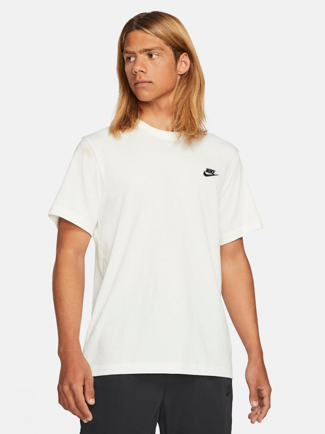 T-shirt nsw club the tee logo blanc homme - Nike