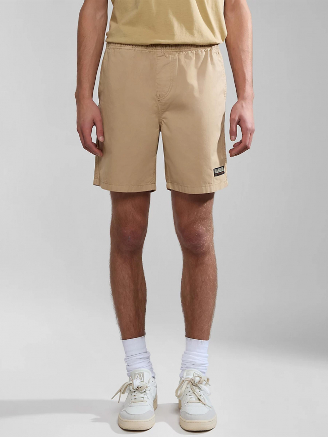 Short boyd taille élastique beige homme - Napapijri