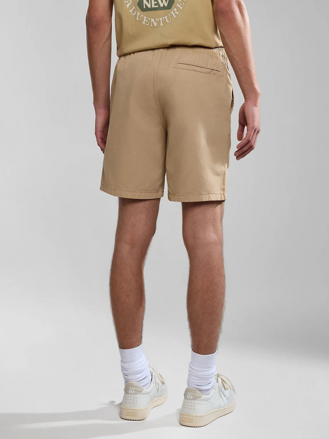 Short boyd taille élastique beige homme - Napapijri