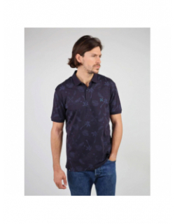 Polo napixi imprimé bleu marine homme - Oxbow