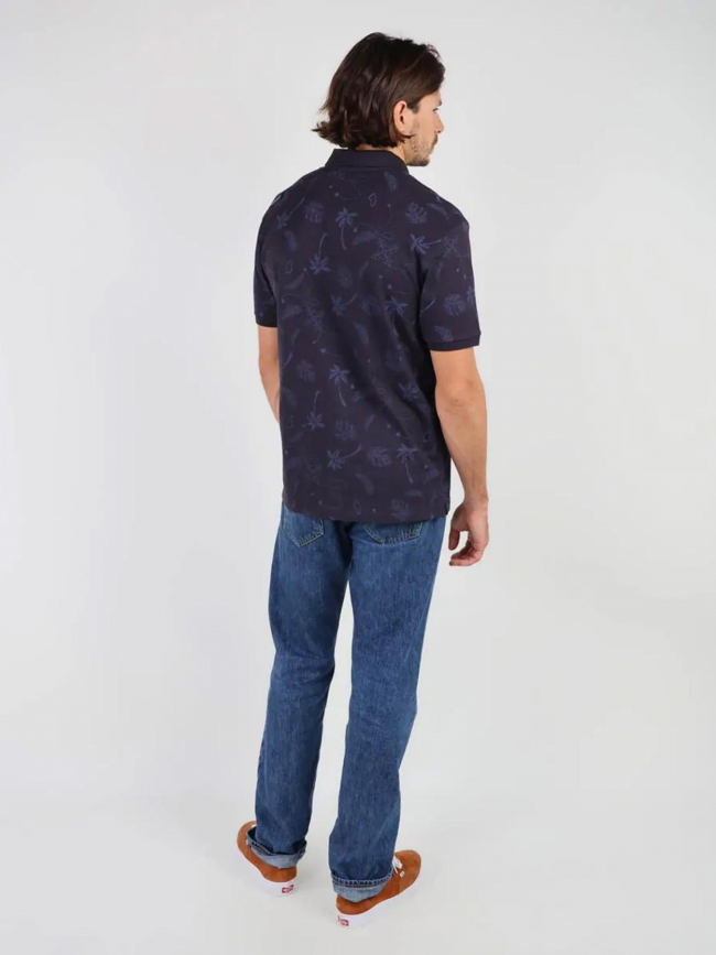 Polo napixi imprimé bleu marine homme - Oxbow