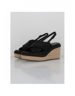 Sandales compensées wedge noir femme - Calvin Klein