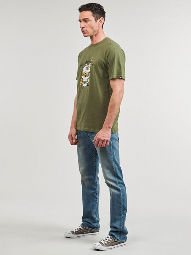 T-shirt one last surf kaki homme - Quiksilver