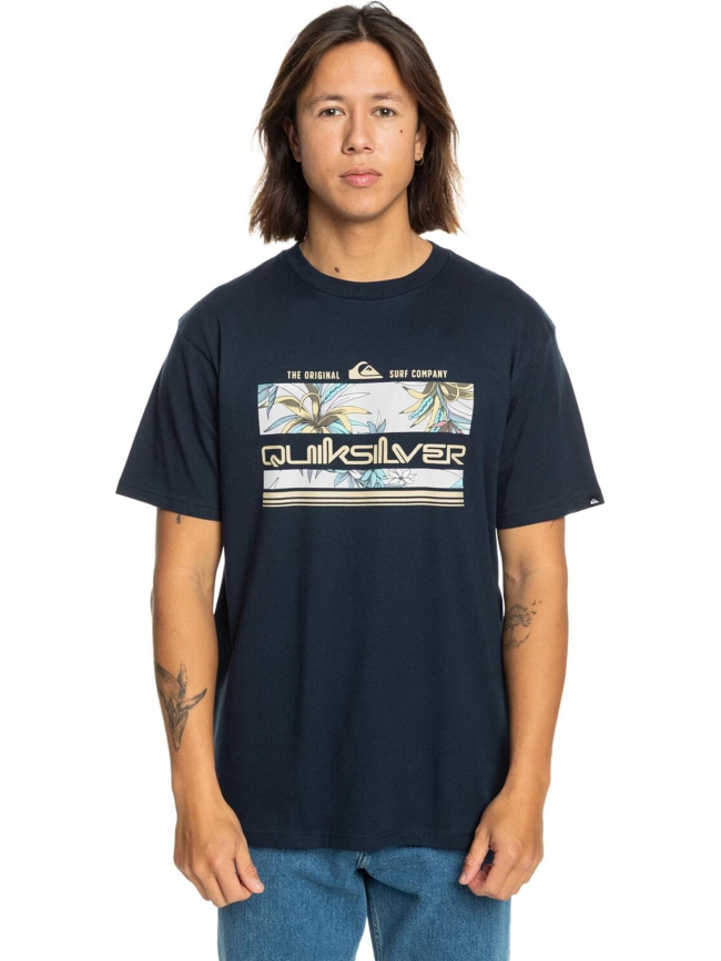 T-shirt tropical rainbow bleu marine homme - Quiksilver