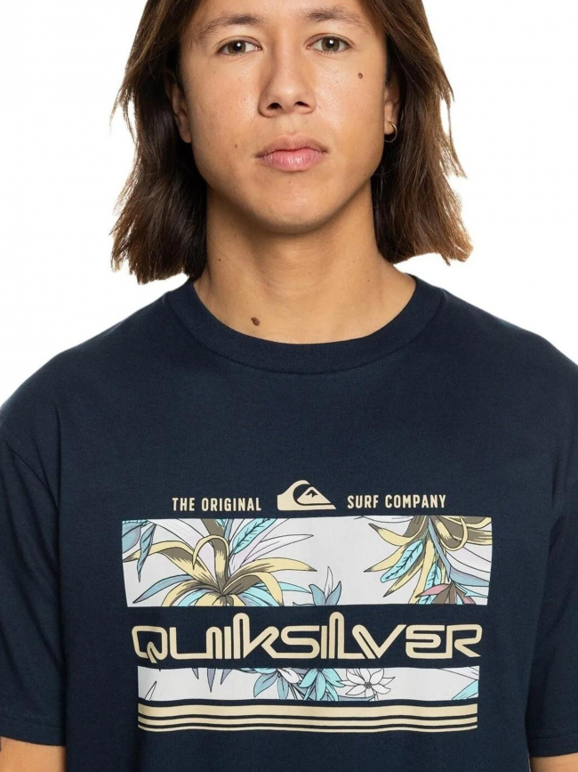 T-shirt tropical rainbow bleu marine homme - Quiksilver