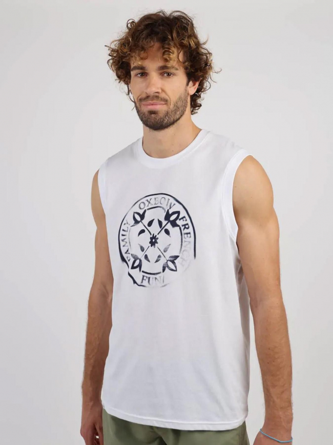 Débardeur graphique logo blanc homme - Oxbow