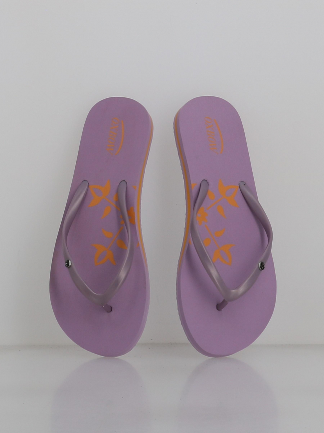 Tongs unies logo violet femme - Oxbow