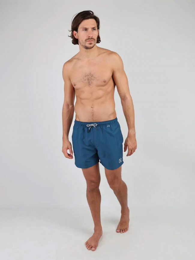 Short de bain uni valens turquoise homme Oxbow wimod